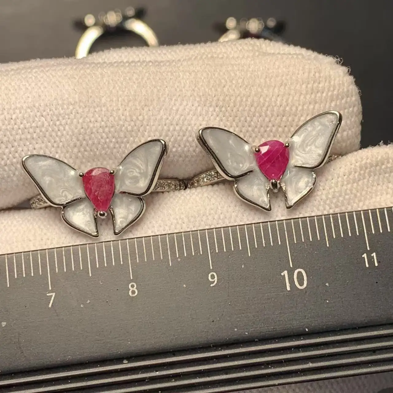 5*3 MM Natural Ruby Ring Adjustable Female Classic Ring Jewelry for Women Gift Wholesale High Quality Vintage Fine