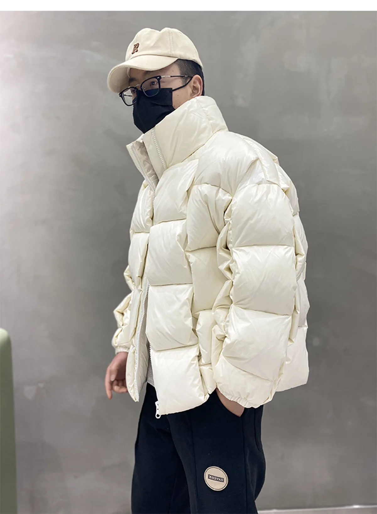 ジャケット・アウター viavanda DRAWSTRINGS PADDING JACKET Men's Jacket Winter Puffer | Men's Streetwear Jacket | Men's