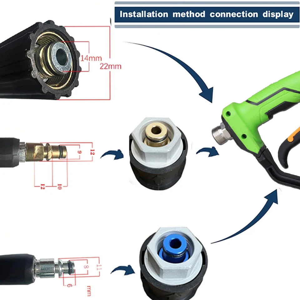 Adattatore A Sgancio Rapido M22 Per Tubo Lavatrice/idropulitrice - Compatibile Parkside