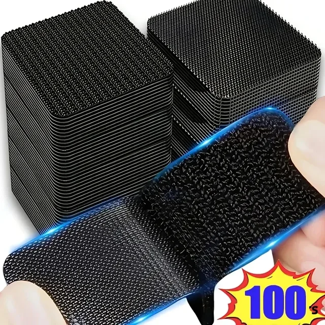 Carpet Fixing Stickers 100/2pcs Double High Adhesive Car Fixed Patches Non-slip Mat Home Floor Foot Mats Non-slip Grip Tapes New