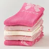 Spring Girls Socks Baby Sweet Rosy Bowknot Pattern Socks Cotton Socks Children Calf Socks Kids Socks 5 Pairs 4