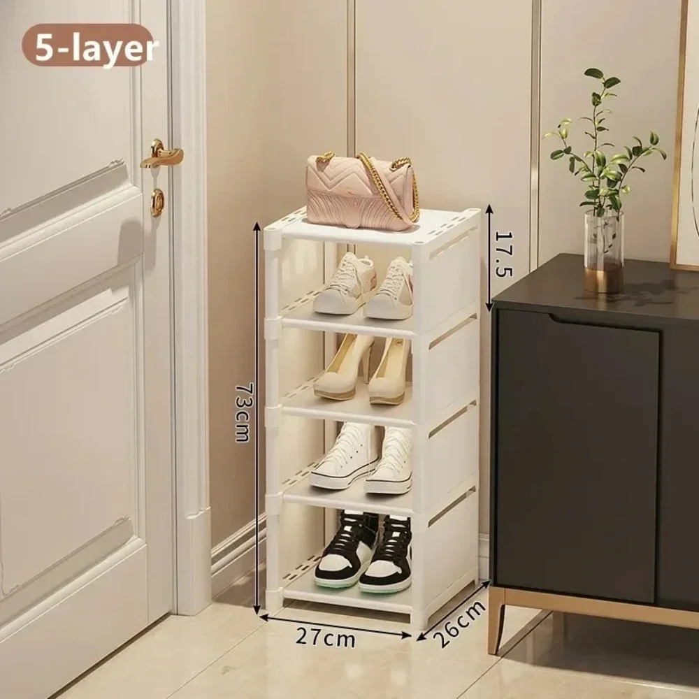 4/5/6/7 Layer Adjustable Shoe Organizer Shoe Rack Organizer Multi-layer Space Saving Rack Wall Corner Stackable Shelf Shoe Rack Shoe Organizer