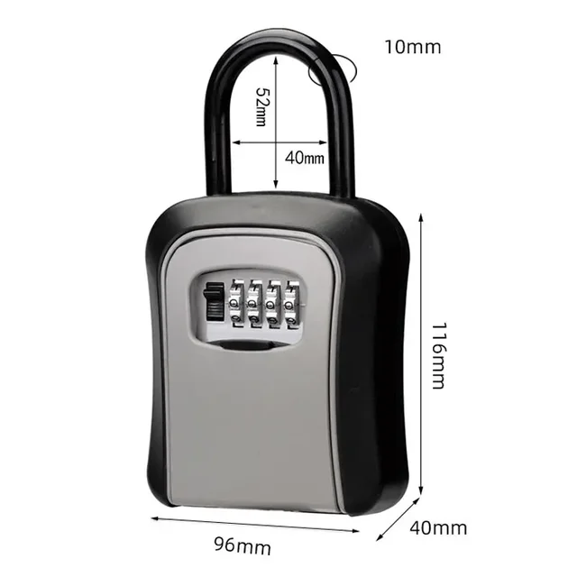 Password Key Box Outdoor Key Safe Lock Box Decoration Key Code Storage Wall Mounted Password Box 2