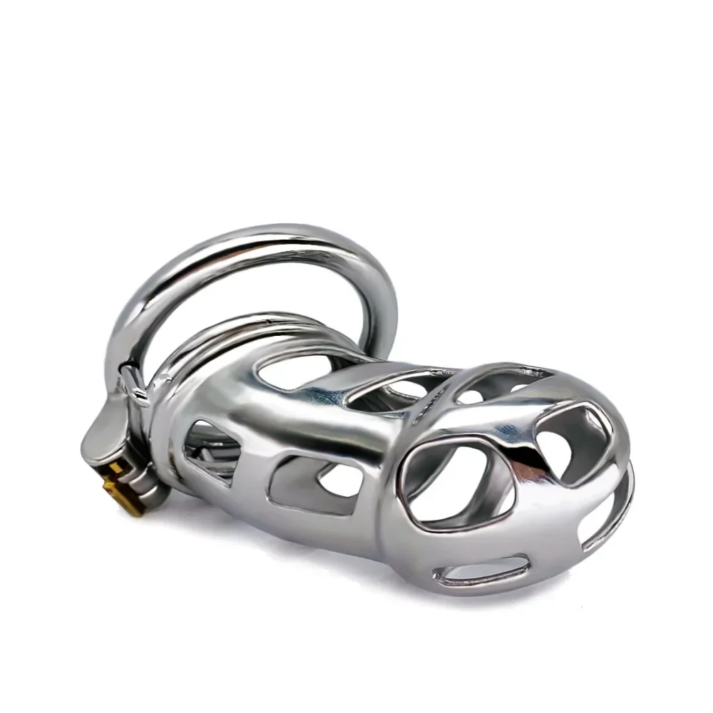 Penis Chastity Cage Stainless Steel Breathable Cock Ring For Men
