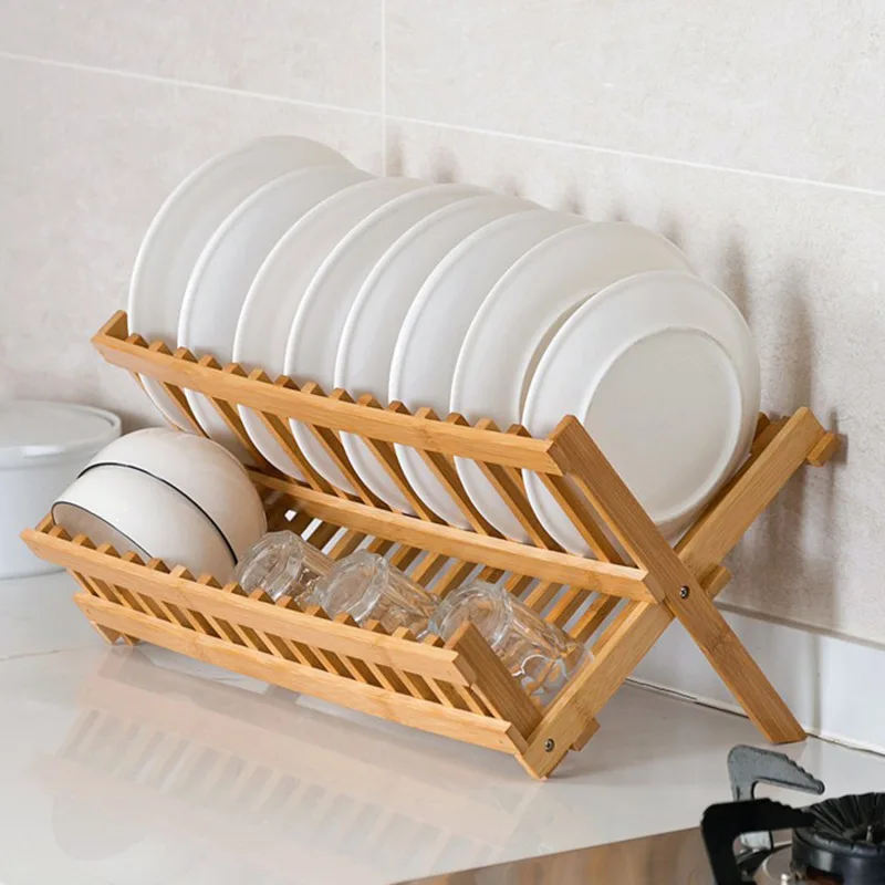 Core Bamboo Folding Dish Rack - Whisk