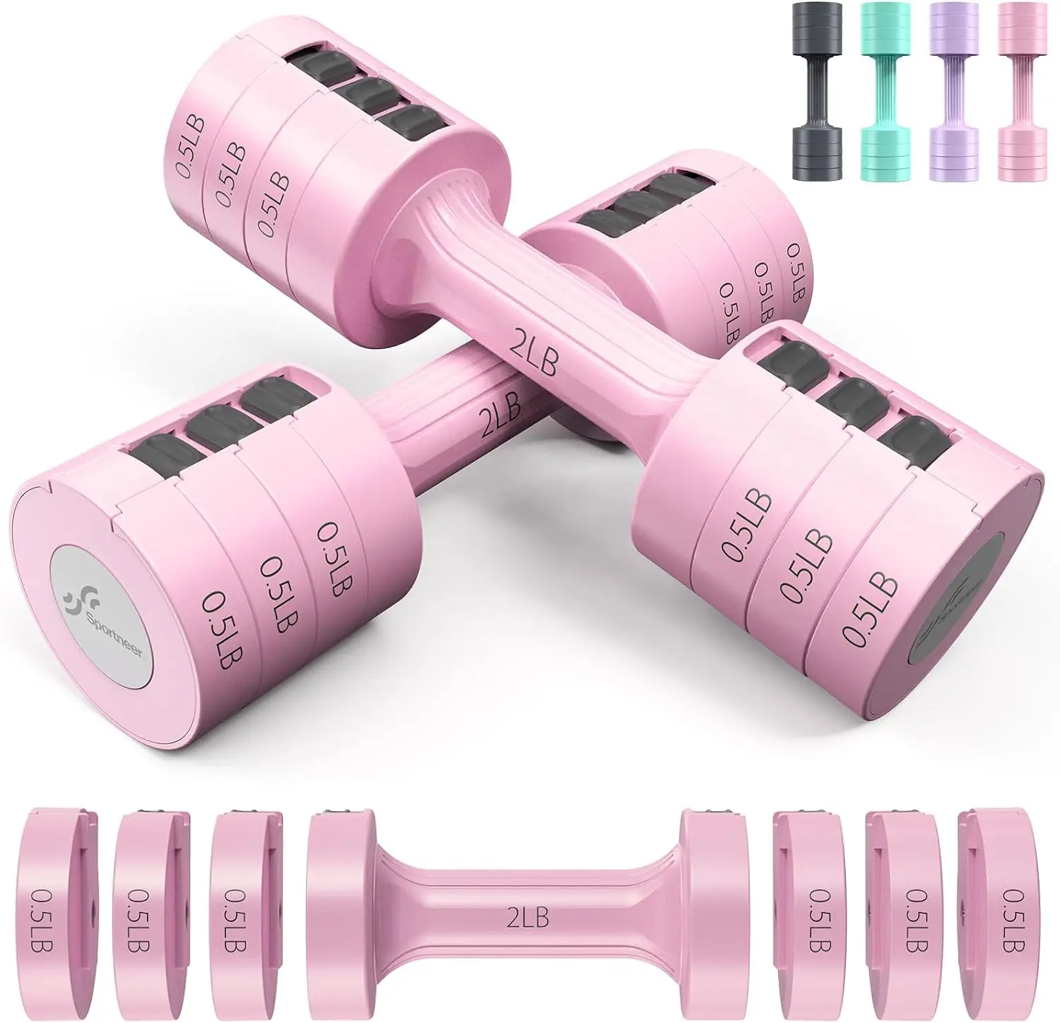 Pink 5 lb x 2