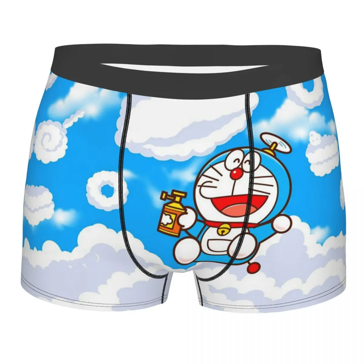 Doraemon Robot Cat Cloud Underpants Cotton Panties Male Underwear Ventilate Shorts Boxer Briefs