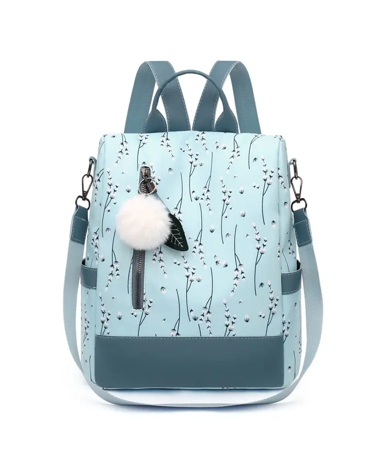 Fashion Flower Print Women Backpack Female Anti-theft Backpacks Casual Ladies School Bag High Quality Large Capacity Backpack
