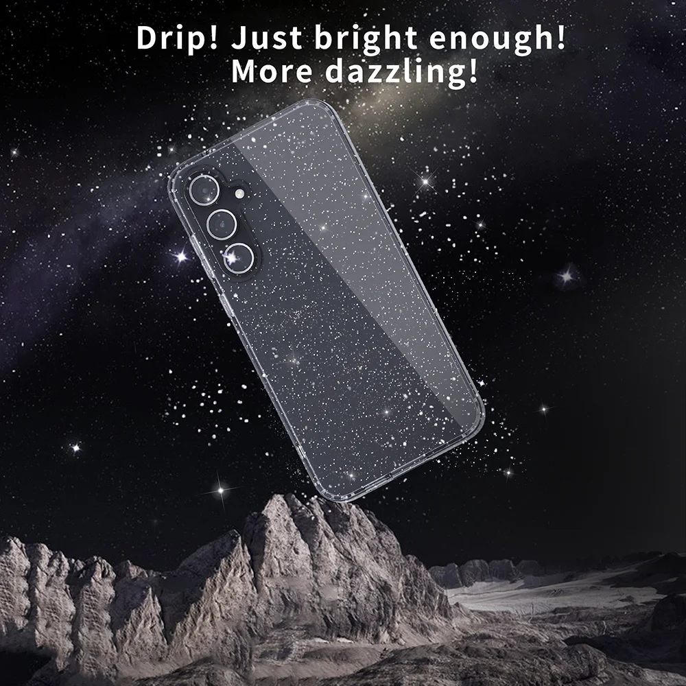 Luxury Glitter Transparent Shockproof Phone Case Cover