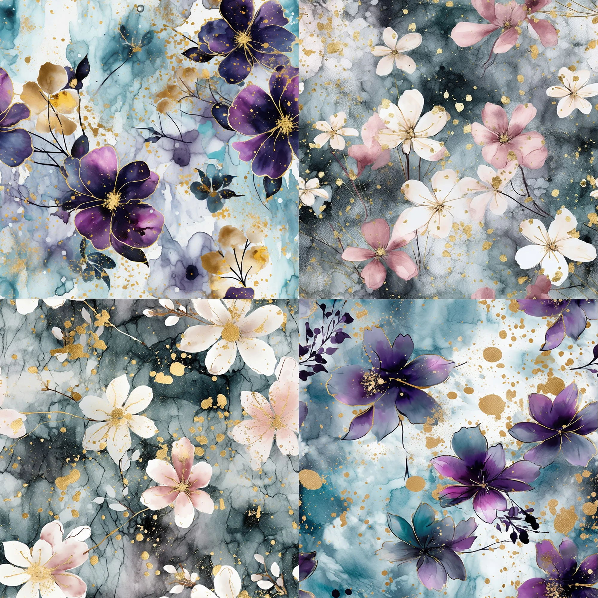 JAIIMAN 24장(6*6인치) 수채화 꽃 스크랩북 종이 패드, 저널, 예술 공예, 스크랩북 용품에 적합