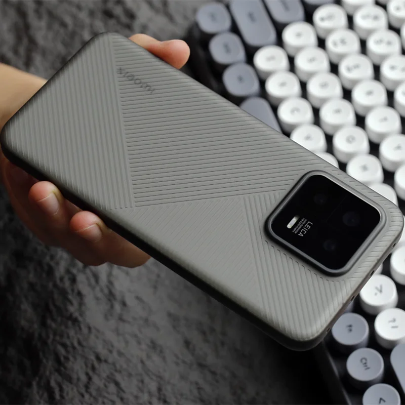 حافظة خلفية صلبة رفيعة للغاية لهاتف Xiaomi Mi 13 14 Pro Ultra 15 غير لامعة هندسية غير متساوية شريط بلوري غطاء فاخر Funda