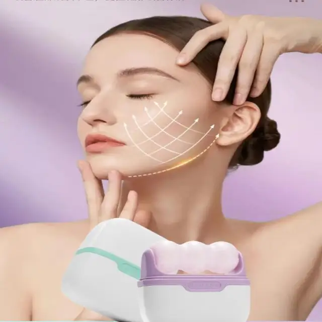 Cold Compress Device Double Headed Roller 2-in-1 Ice Massage Device Multi Functional Massager For Relieving Edema Cooling 5