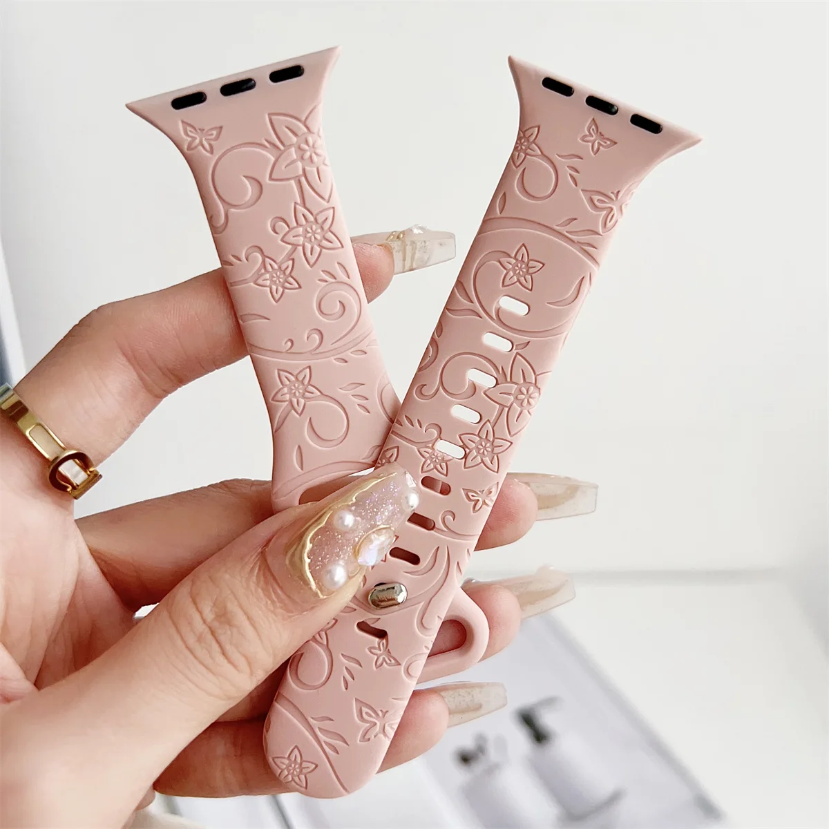 Watch Band For iWatch 42/44/45/49mm 38/40/41mm Silicone Fashion Watch Strap for Watch Series Ultra2 Se 9/8/7/6/5/4/3/2/1_voghion.com