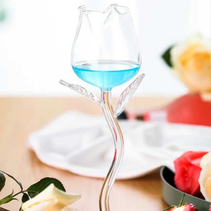 

1pcs/Rose red wine glass wine glass Stemware glass rose cup