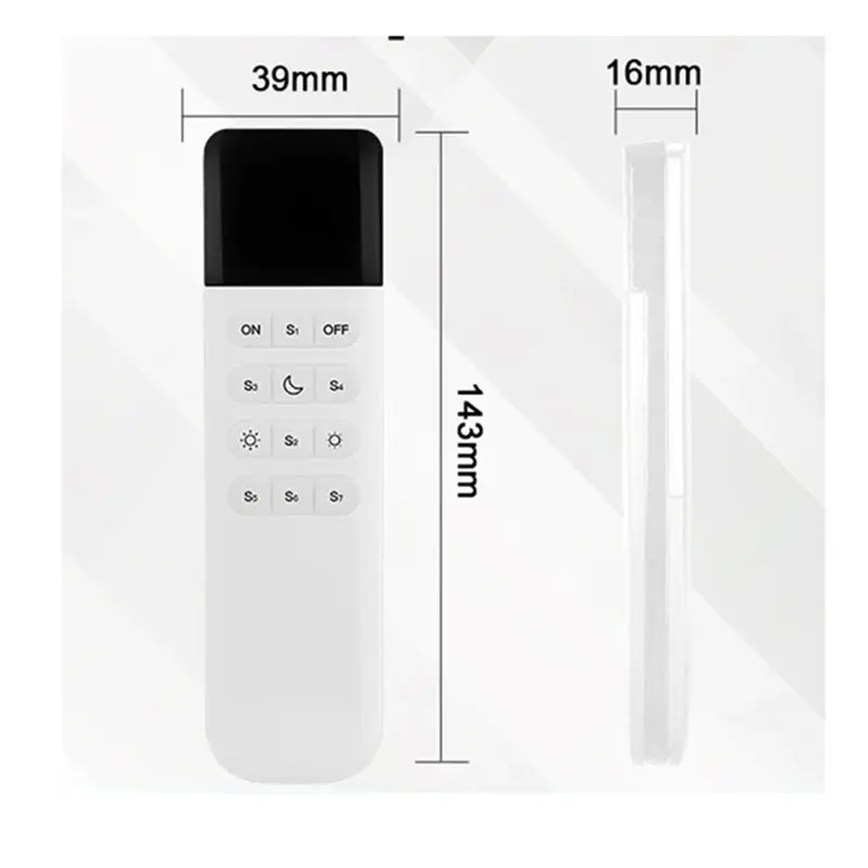 원격 제어 2.4Ghz Wifi 무선 50M 거리 범위 홈 조명 자동화를 위한 7개 그룹 사전 설정 장면
