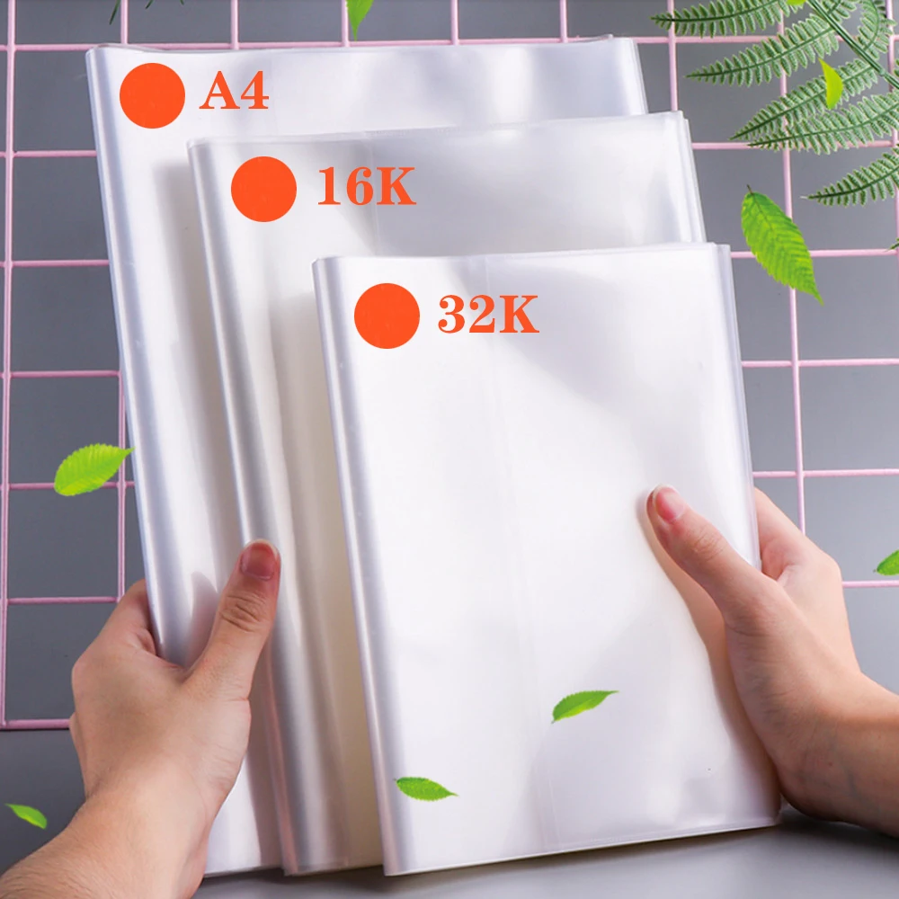 Notebook  A4 A5 B5 10 Sheets Covers Self-adhesive Book Cover Waterproof Planners Book Case for Students Wrapping Films Protector