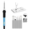 EU/US/UK Plug 60W Electric Soldering Iron Adjustable Temperature Multifunctional Welding Solder Rework Station Heat Repair Tools 6