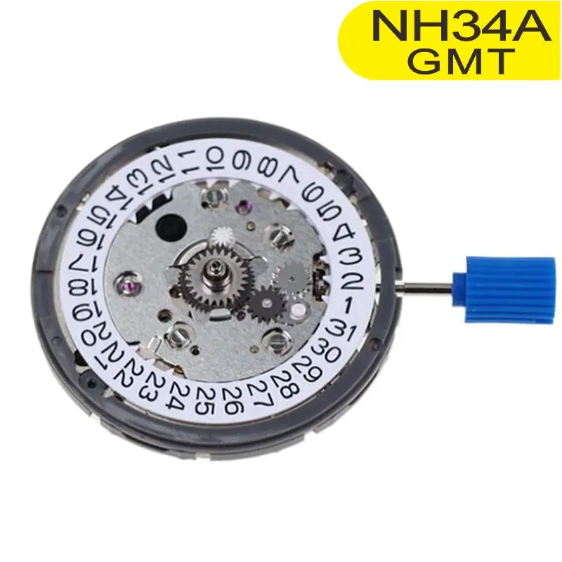 Giappone Originale Automatico Nh34 Meccanico Gmt Quattro Mani 24 Ore Data Per Seiko Riparazione Sostituzione Orologio Mod Nh34A Parti Di Movimento