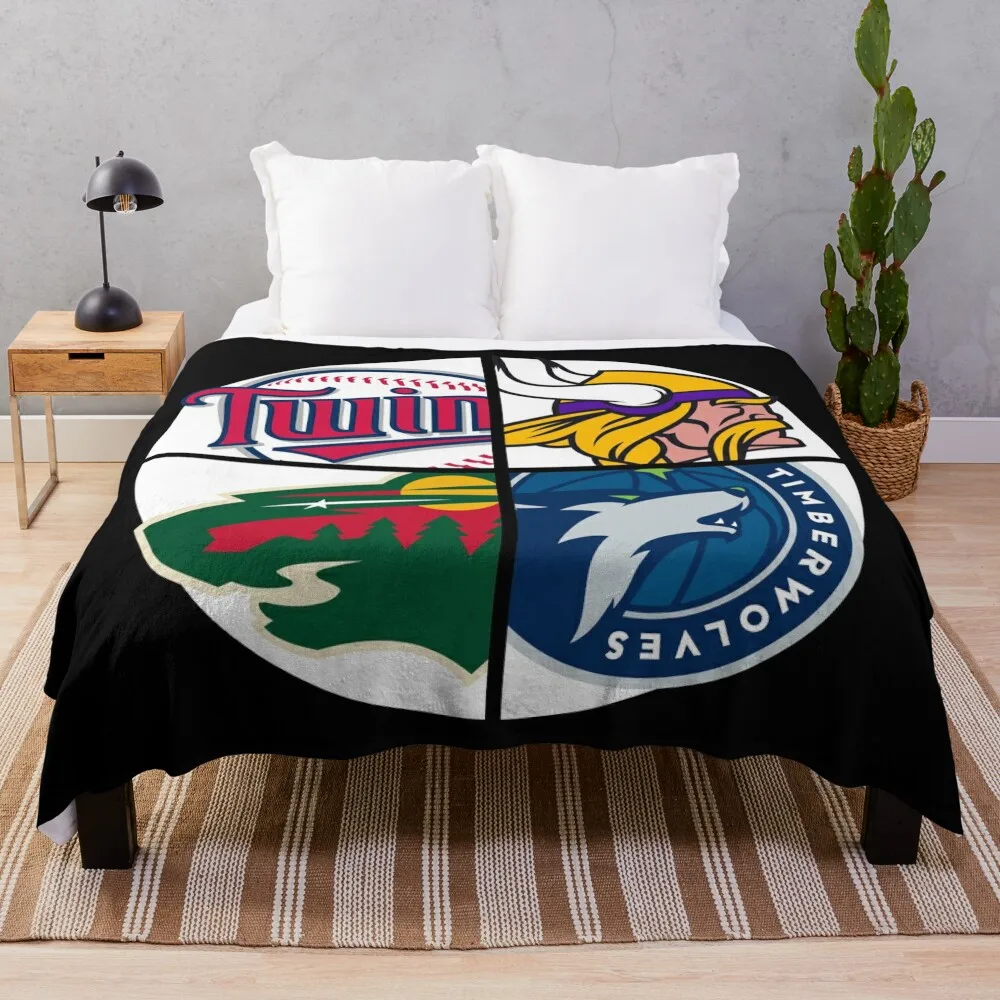 

Minnesota Sports Throw Blanket Luxury Throw Winter beds Summer Blankets