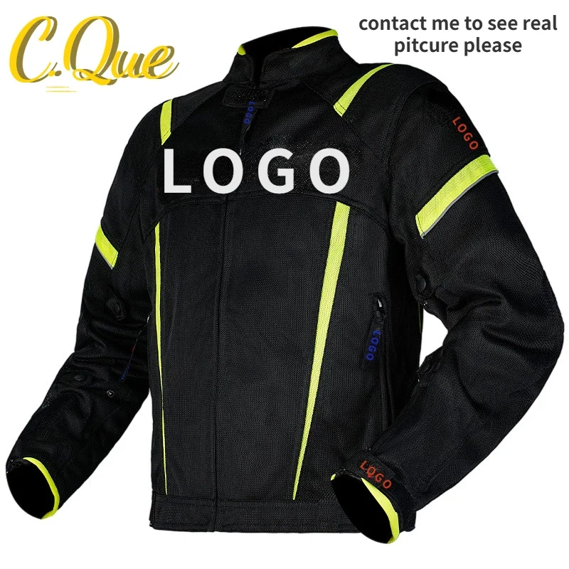 Summer Men's Motorcycle Cycling Jackets Protective Cross-country Motorbike Clothing Waterproof Reflective Anti-fall Suit Rider