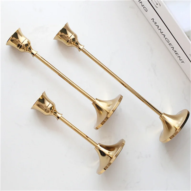 3pcs/set Wedding Party Vintage Metal Candlestick Home Decor Christmas Candle Holders