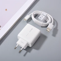 High - Speed 65W SuperVooc Charger with USB - C Cable - EU and 1.5M cable