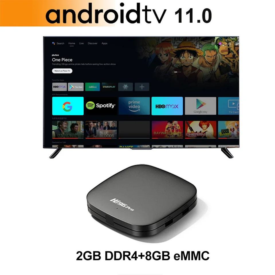 Hi96 Pro TV Box Android 11 GK63 with ATV UI Quad Core Cortex A55