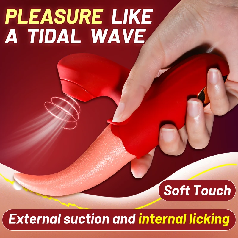 Tongue Vibrator Licking Clitoris Stimulator Licking Sucking Masturbator G Spot Massager For Women S_voghion.com