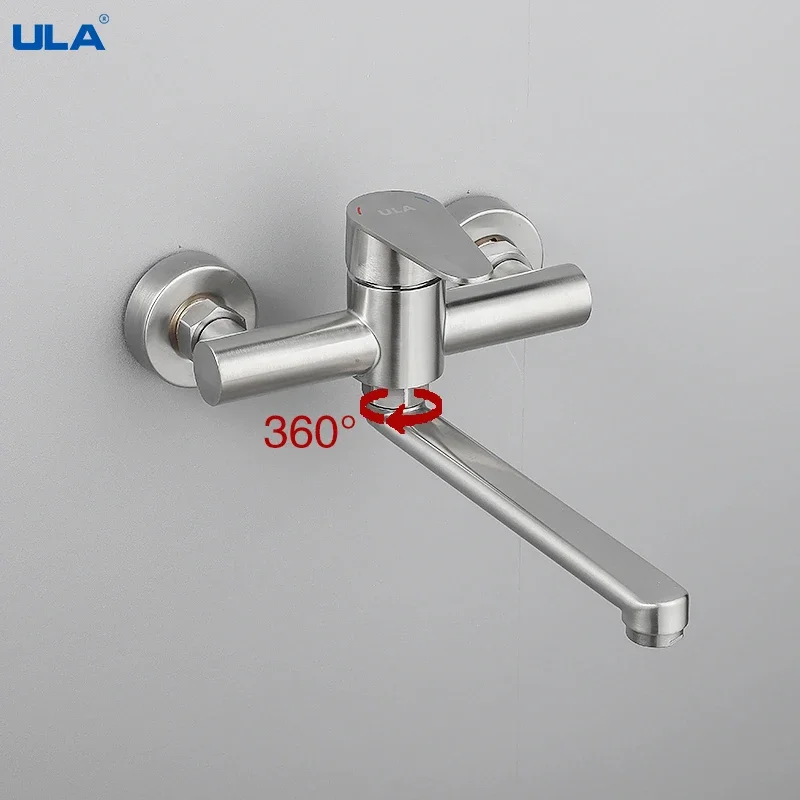 ULA Bathroom Shower Faucet Mixer Spout Bathtub Mixer Taps Hot Cold Bath Faucet Mixer Spout Shower System Rain Shower Head 2