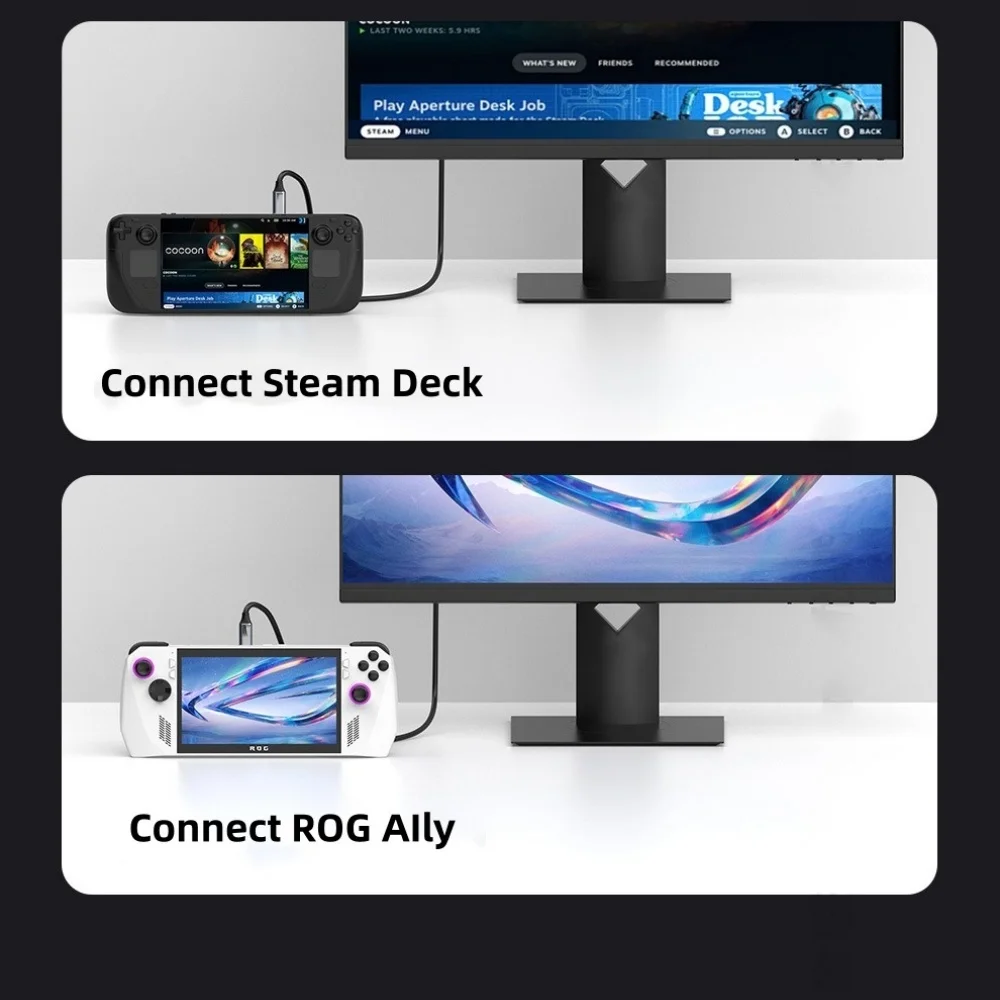 USB 3.2 20Gbps 타입 C to 타입 C 케이블 240W 5A 고속 충전 4K@60Hz 오디오 비디오 동기화 케이블 (노트북, 스팀덱, ROG Ally 기기용)