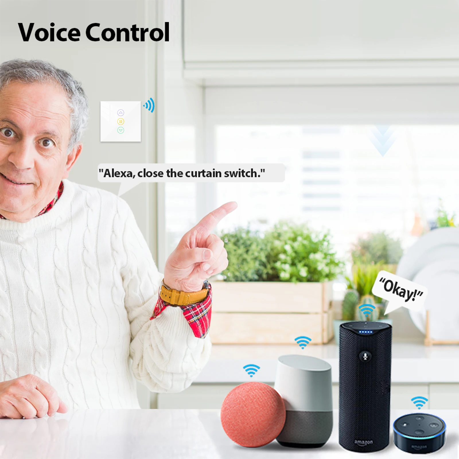 loratap geração interruptor da cortina do obturador do rolo para cego elétrico alexa app vida inteligente controle remoto casa do google