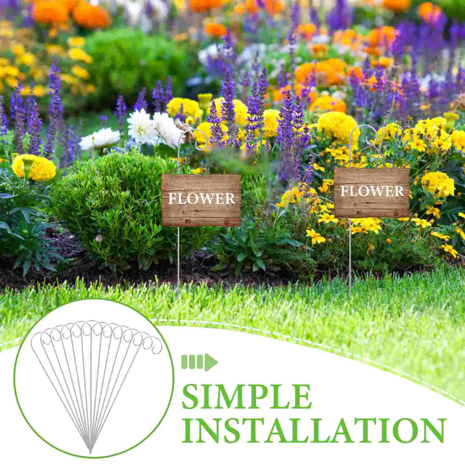 30pcs Plant Label Hooks Garden Markers Stake Plant Label Holder Hanger Garden Sign Stake Sign Hoo