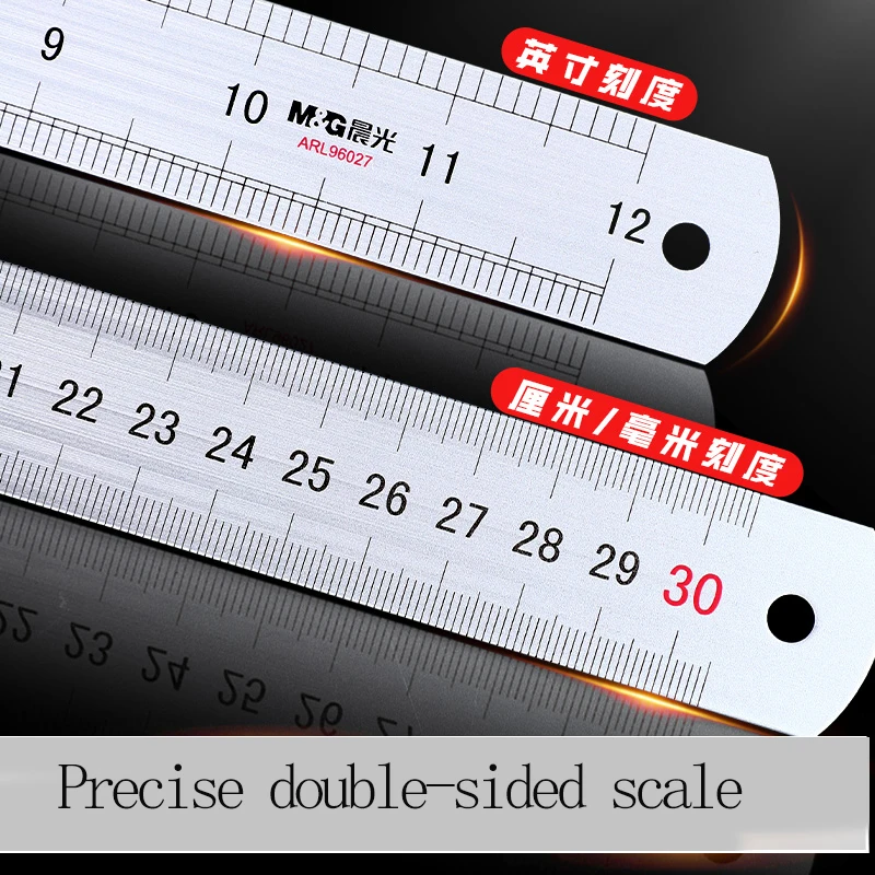 Precision Aluminum Alloy Ruler - Versatile Multi-Standard Measuring Tool