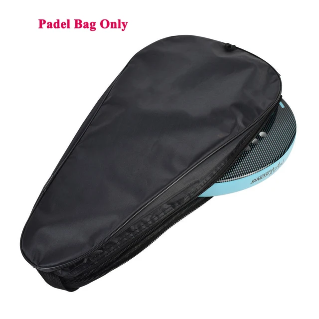 Oxford Black Padel Paddle Bag Cover For Various Tennis Racket Soft Face Carbon Fiber EVA Racquet Unisex Tennis Shoulder Bags 5
