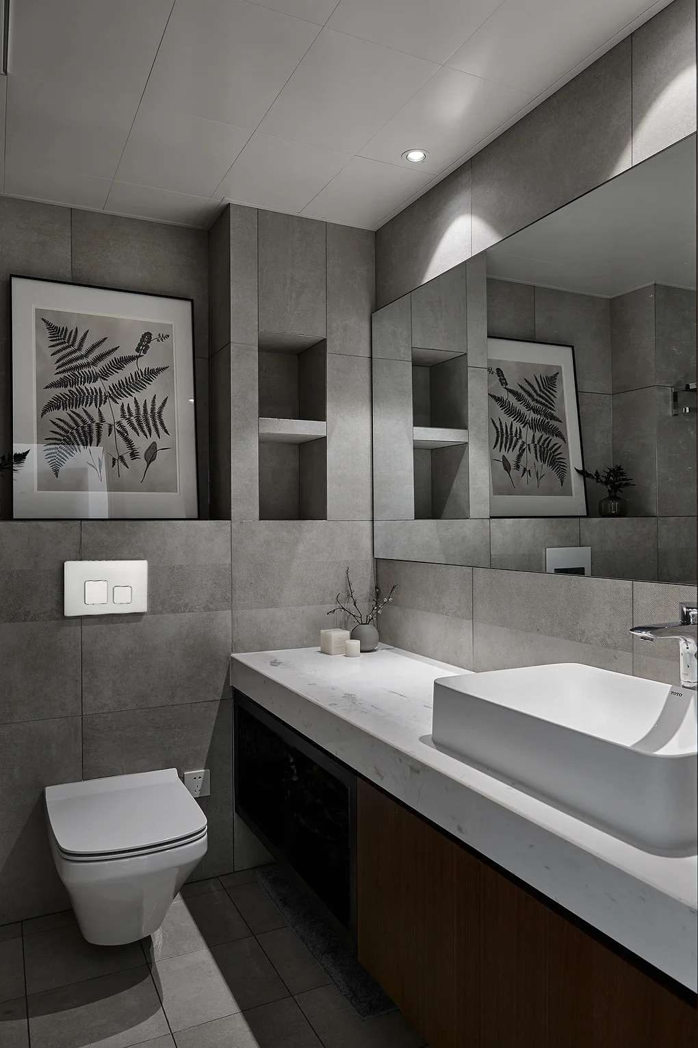 Dual Flush Wall Toilet with Concealed Cistern, Flush Plate, ABS Panel, Bathroom Toilets, New Type