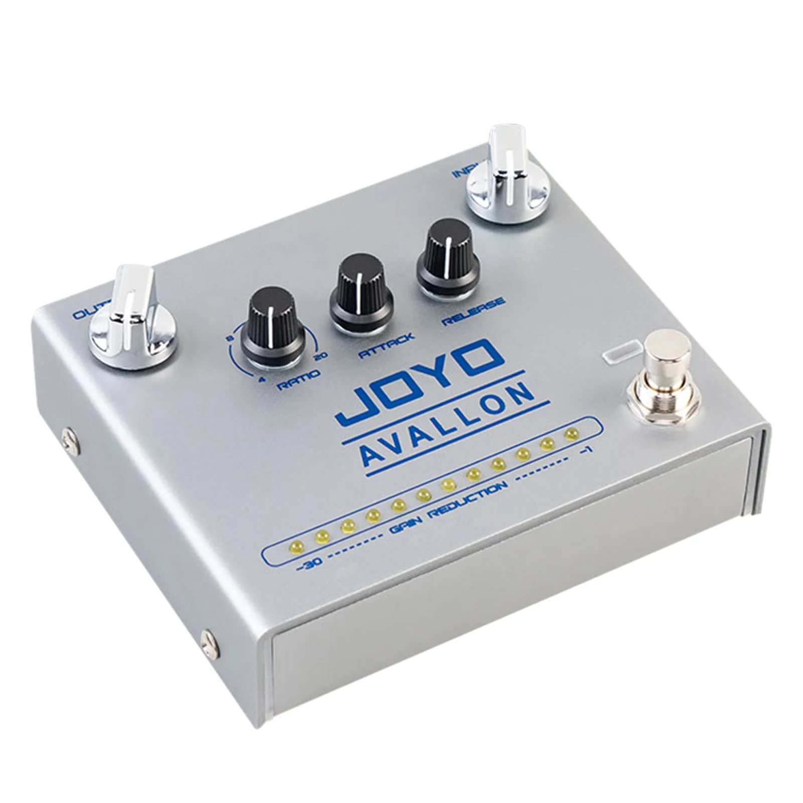 

JOYO R-19 AVALLON Guitar Pedal Classic Compressor Effect Pedal 3 Knobs Ratio with RATIO ATTACK RELEASE Knobs for Guitar Bass