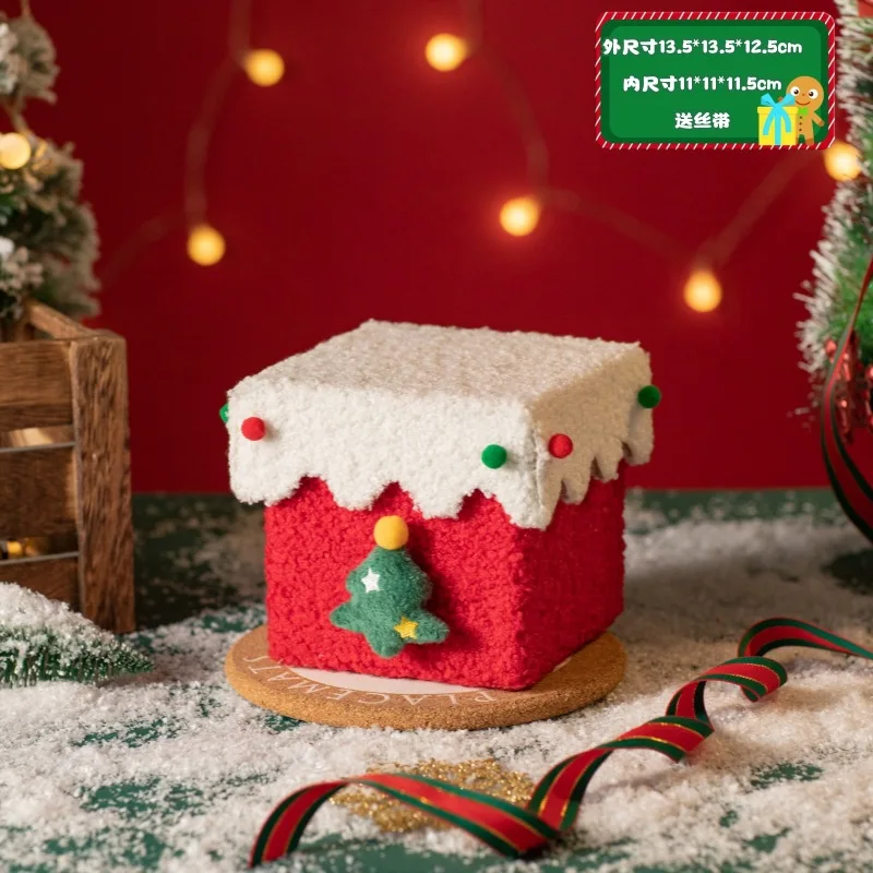thumbnail image 1 of Caja de regalo de Navidad hecha a mano DIY Caja de manzana de Nochebuena Caja de embalaje de regalo de Navidad gruesa y dura de alta gama Caja de dulces, 1 of 5