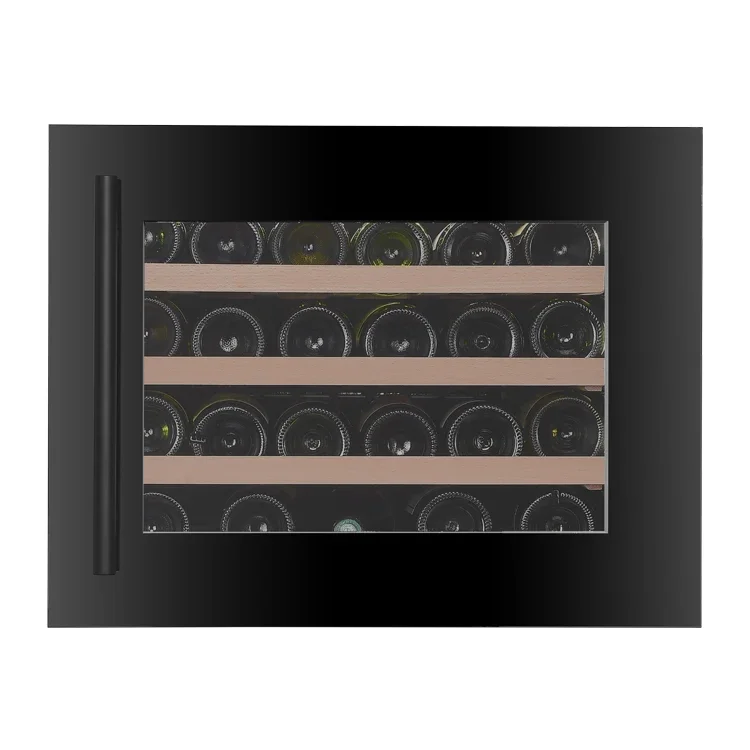 VI24S 51L 24 Bottle Wall Mounted Built-in Wine Cooler Compressor Wine Refrigerator Cooler and Beverage Coolers Electric 50