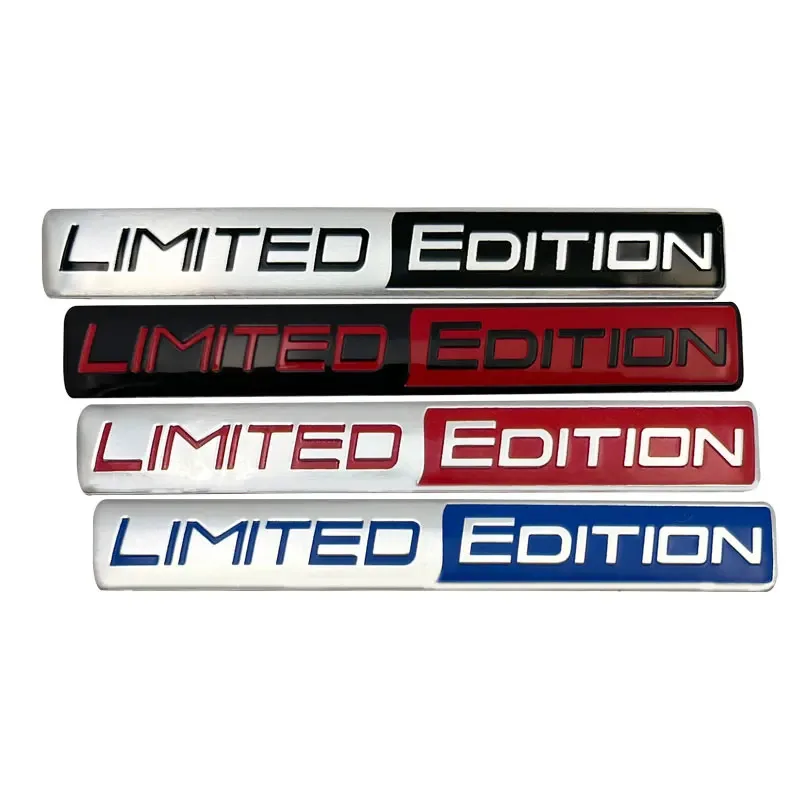 Black Limited Edition 3D Metal Racing Sport Emblem Badge - Sleek and Stylish Car or Motorcycle Accessory Sticker