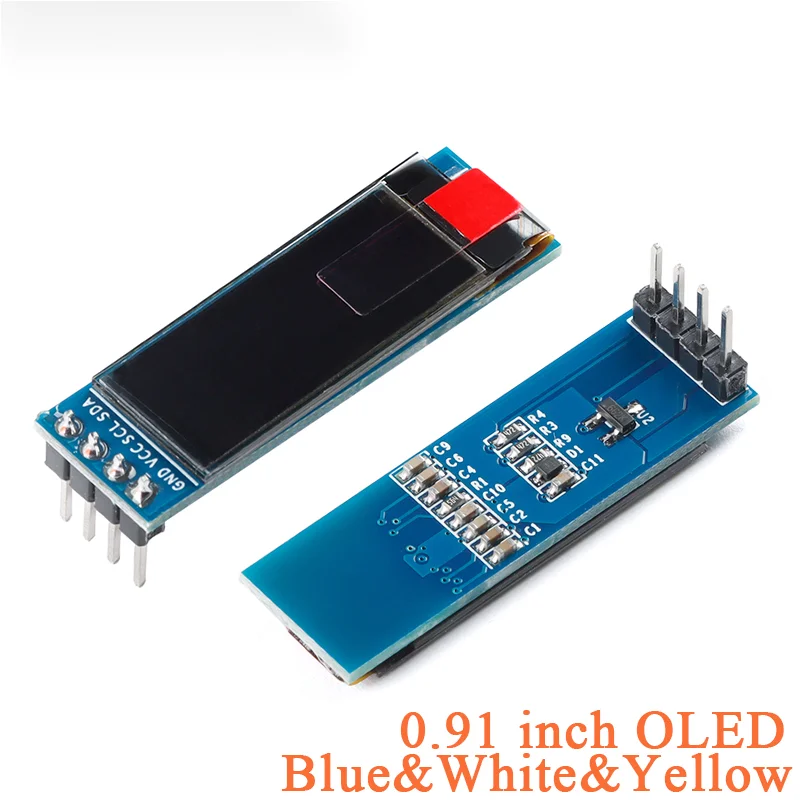 Paquete De 6 Módulo De Pantalla OLED SSD1306, Controlador IIC I2C Serial, Placa De Pantalla Autoluminosa Para Arduino Raspberry Pi