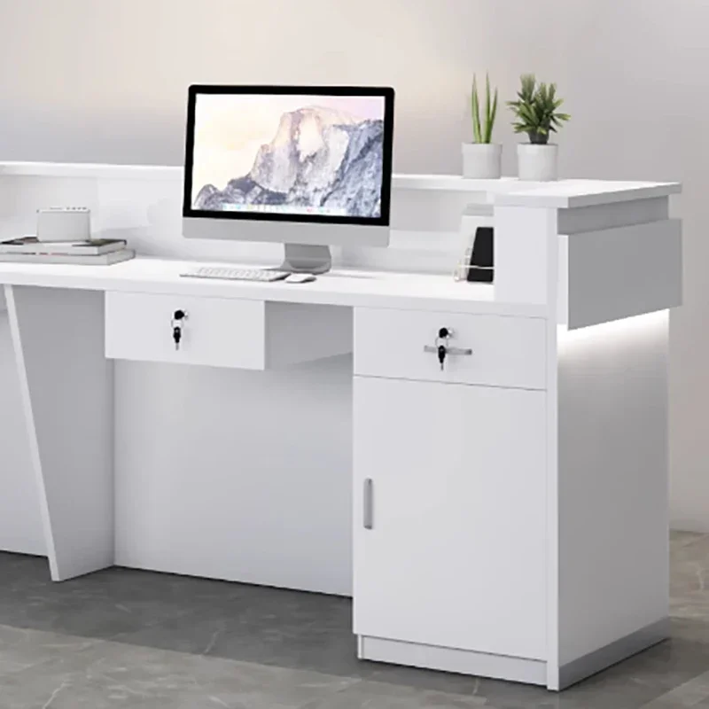 Counter Simple Reception Desks Modern Luxury Design Display Reception Desks Beauty Elegant Commercial Furniture