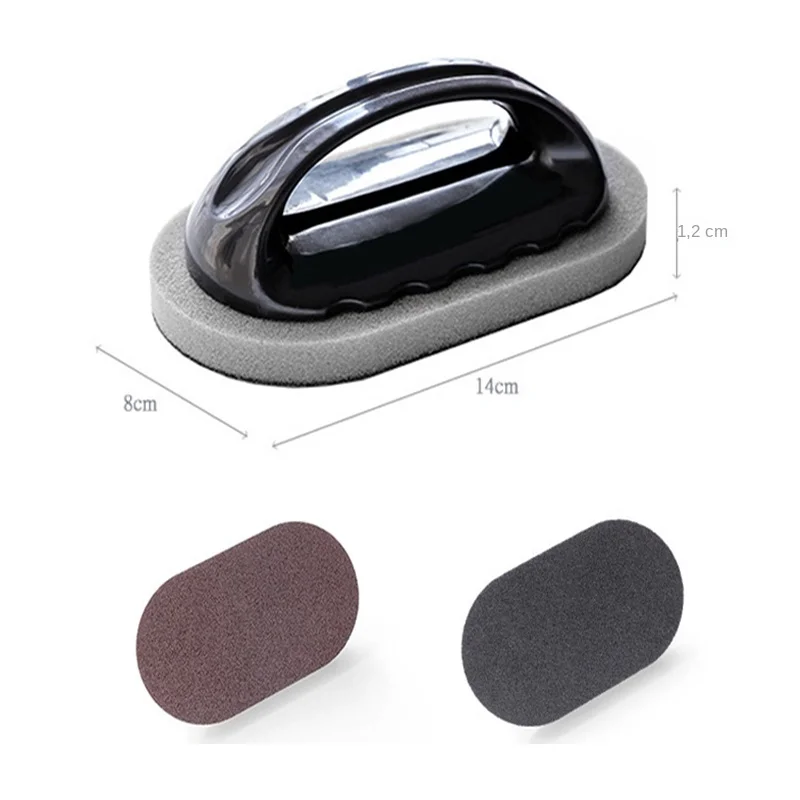 Juego De 2 Cepillos Mágicos De Cocina Con Mango - Esponja De Melamina Para Limpiar Ollas, Grasa Y Sarro