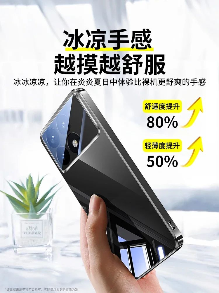 Luxury Ice Crystal Glass Mirror PC Cover: Shockproof
