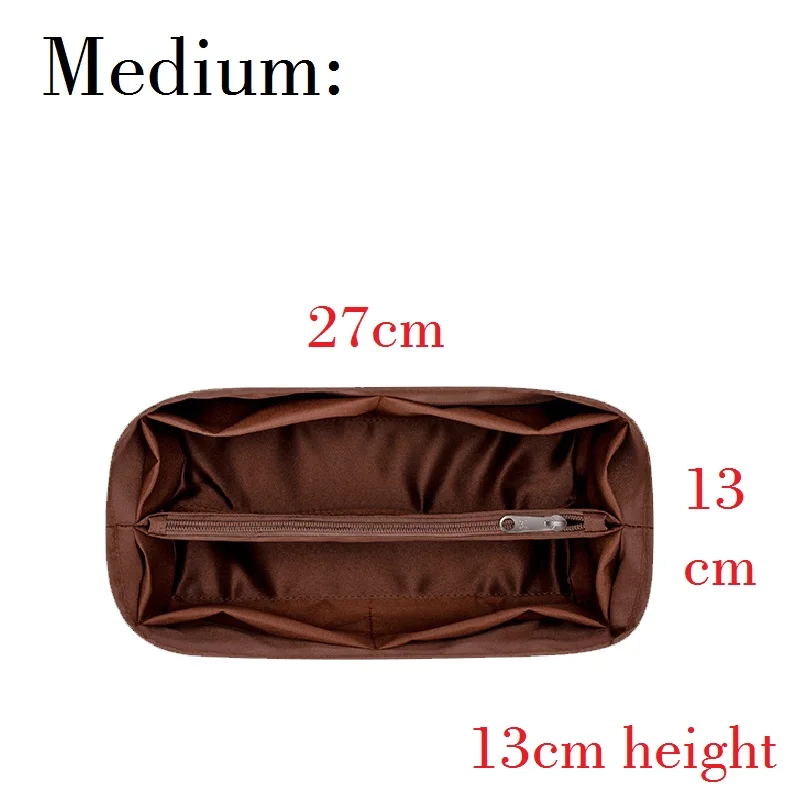 Fashion Satin Insert Bag for Handbag 26 30 34 Purse Organizer Insert Tote Shaper Perfect Accessories