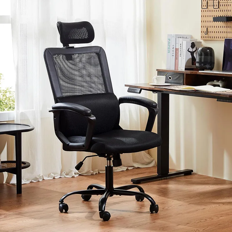 Ergonomic Home Office Computer Desk Chair, Adjustable Headrest Rolling Work Swivel Task Chair,Lumbar Support Executive Chair