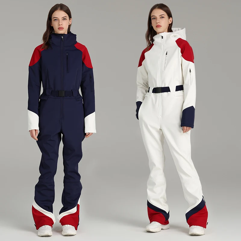 30 ° c Tuta da neve One Piece Tuta da sci Donna Outdoor Giacca da snowboard  invernale Tuta calda Outfit Tute femminili Pl