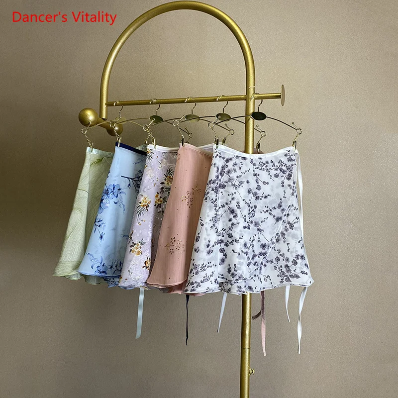 

Балетная трикотажная юбка для женщин с принтом для йоги, цельная юбка, Классическая танцевальная юбка для девочек, для взрослых, художественная экспертиза, балетная пачка для гимнастики, юбка