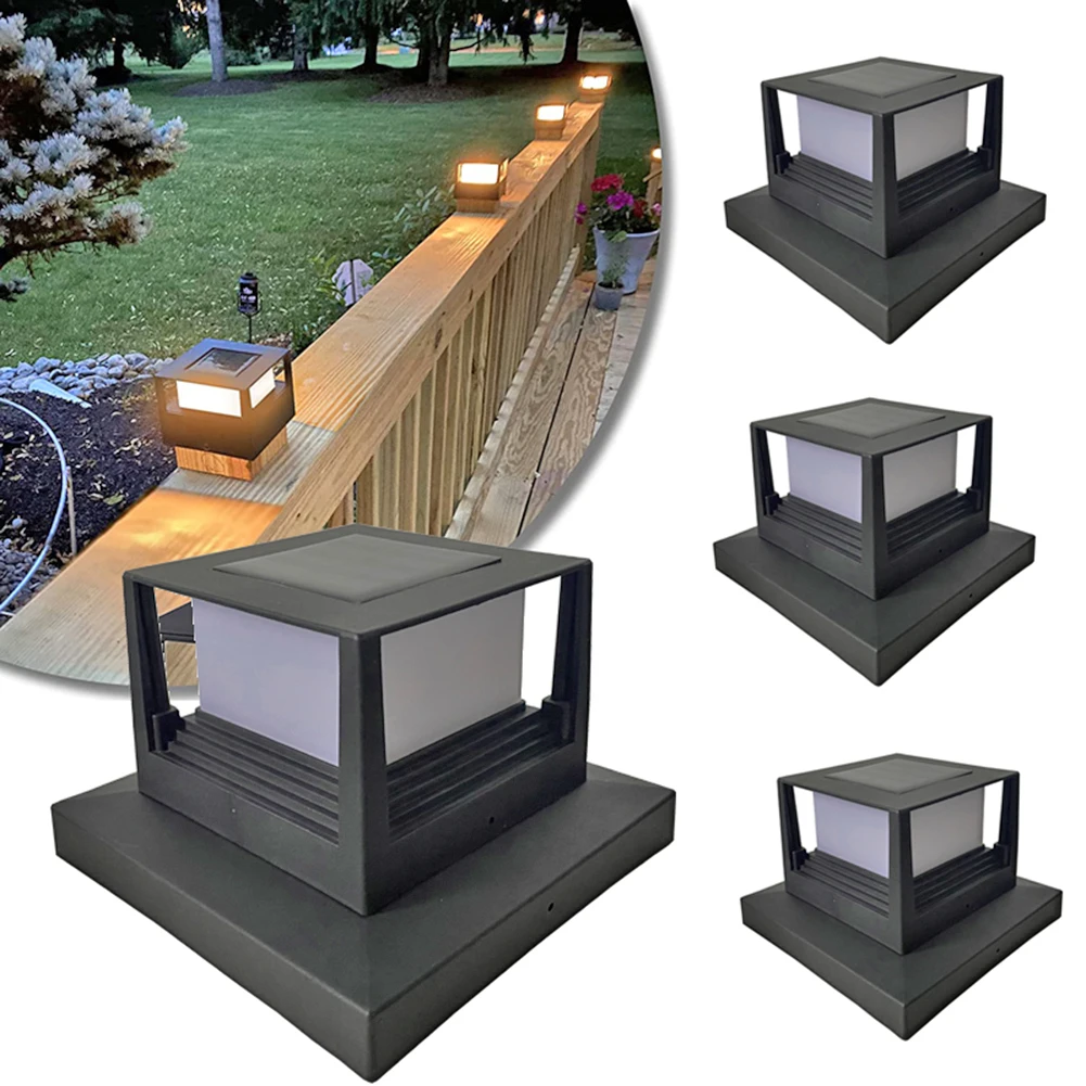 Creative Solar Post Light Fence Light Outdoor Solar Lamp for Garden Decoration Gate Courtyard Cottage Solar Lamp led solar garden lights