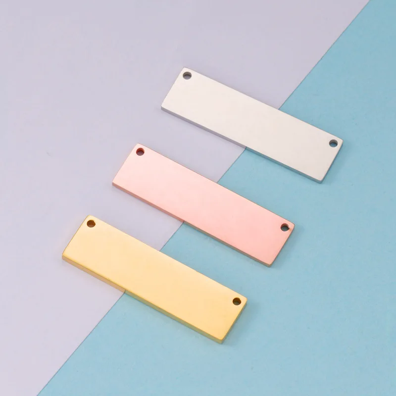 Blank Stainless Steel Tags Mirror Polished  Stainless Steel Stamping Blanks  Tags - Charms - Aliexpress