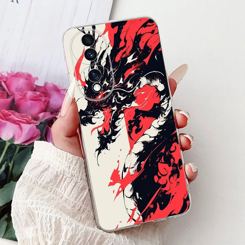 Clear Aesthetic Cute Cat & Flowers Soft Phone Case - Fashionable and Fun Design